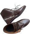 SALE! Medieval Ankle Rubber Sole Shoes Hand Made Brown or Black image 1