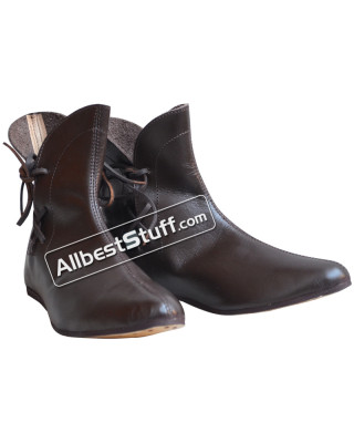 Medieval Gothic Boots Handmade Leather Shoes