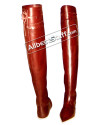 Medieval Leather Boot Female Long Thigh Length image 10