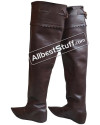 Medieval Leather Boot Female Long Thigh Length image 5