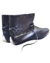 Medieval Leather Shoe Ankle Length Brown, Natural Leather OR Black image 6