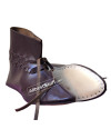 SALE! Medieval Leather Shoe Ankle Length Brown Color image 1