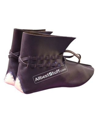 SALE! Medieval Leather Shoe Ankle Length Brown Color