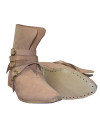 Medieval Leather Shoe Three Brass Buckle image 5