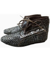 Leather Shoes with Stainless Steel Chain Mail image 1