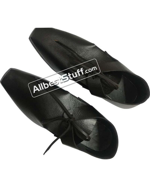 Medieval 16th-17th Century Shoes Hand Made Leather Boots