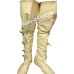 Medieval Thigh Length Boots Soft Leather Shoes SCA Renaissance