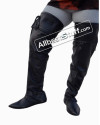 Medieval Leather Boot Female Long Thigh Length image 4