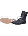 Medieval Leather Boots Long 5 Buckle Hobnail Leather Sole image 1