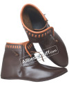Medieval Leather Decorated Boots Renaissance Ankle Length Shoes image 5