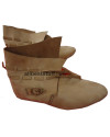 Medieval Leather Shoe Single Brass Buckle image 1