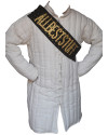 Medieval Linen Gambeson Padded Long Length 38 inches image 3