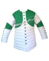 Thick Padded Design Gambeson White with Green image 2