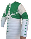 Thick Padded Design Gambeson White with Green image 3