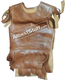 Sale! Medieval Roman Centurion Genuine Brown Leather Subarmalis Sale! Medieval Roman Centurion Genuine Brown Leather Subarmalis