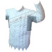 Cotton Gambeson Round Riveted Chain Mail Voider in Galvanized Finish