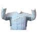 Cotton Gambeson Round Riveted Chain Mail Voider in Galvanized Finish