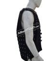 Handmade Mild steel plate Brigandine Sleeveless armour Black Color Velvet image 2