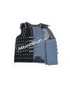 Handmade Mild steel plate Brigandine Sleeveless armour Black Color Velvet image 3