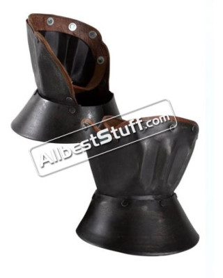 Medieval Gauntlets Hourglass with Leather Gloves wrist protection