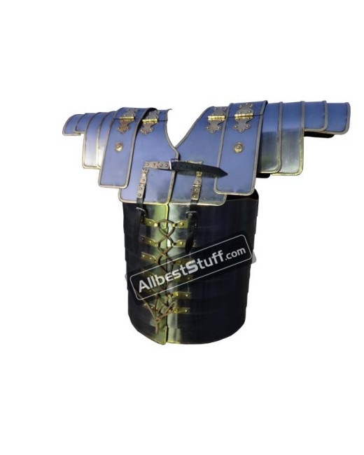 Lorica Segmentata Legionare Armor Leather Strap and Brass Lining image
