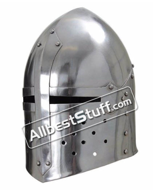 Light Weight Sugar Loaf Helmet 20 Gauge Steel LARP image