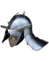 Medieval 16th century Burgonet with visored Helmet image 1