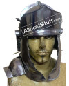 Medieval Auxiliary Cavalry Helmet ''E'' 20 Gauge Steel image 2