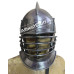 Medieval Burgonet Helmet with Bevors Heavy 14 Gauge Steel