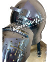SALE! Medieval Early Visor Helmet made in Heavy 14 Gauge Steel image 2