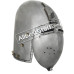 Medieval Klappvisier Bascinet from 1370 AD made in Heavy 14 Gauge Steel