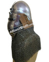 Set of 5 Medieval Klappvisier Bascinet 14 Gauge Helmet from 1370 AD image 1