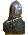 Set of 5 Medieval Klappvisier Bascinet 14 Gauge Helmet from 1370 AD image 4