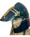 Medieval Sugar Loaf Helmet with Visor image 2