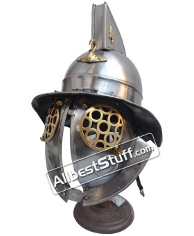 Roman Gladiator Helmet Heavy Duty 14 Gauge Helmet Roman Gladiator Helmet Heavy Duty 14 Gauge Helmet
