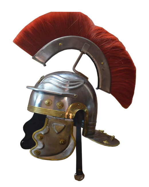 Medieval Roman Centurion Helmet with Plume image