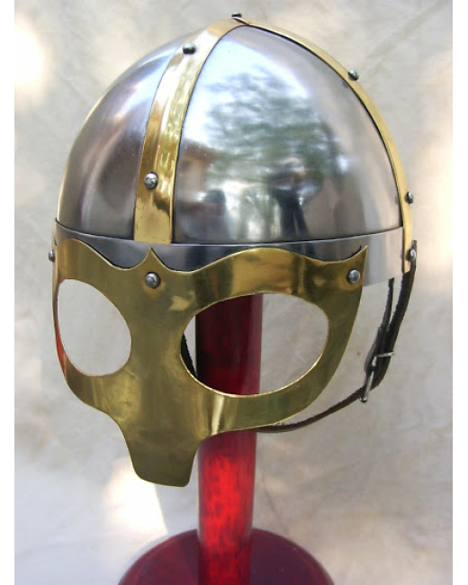 Viking Mask Deluxe Helmet Medieval Reproduction Helmets 18 Gauge image