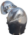Medieval 14th Century Klappvisor Bascinet 14 Gauge Steel Helmet image 2