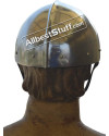 Medieval 7th Century Cervelliere Helmet Made of 16 Gauge Steel image 3