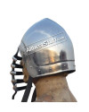 Medieval Bascinet with Grill Shaped Visor Helmet image 1