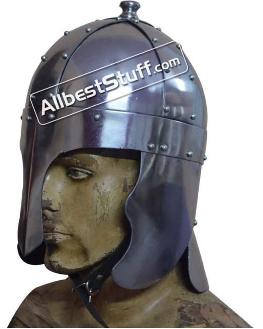 Medieval Early King Arthur Nasal Helmet Made of 16 Gauge Steel