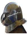 Medieval English Knight Closed Helmet Made of 14 Gauge Steel image 1