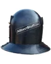 Medieval Hammered Gladiator Provocator Helmet Steel Black image 2