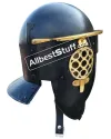 Medieval Hammered Gladiator Provocator Helmet Steel Black image 6