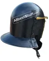 Medieval Hammered Gladiator Provocator Helmet Steel Black image 1