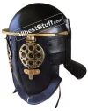 Medieval Hammered Gladiator Provocator Helmet Steel Black image 4