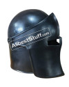Medieval Visored Barbuta Helmet 18 Gauge Steel image 3