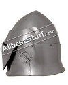 Medieval Visored Sugar Loaf Helmet 16 Gauge Steel image 1