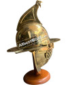 Roman Gladiator Helmet 18 Gauge Medieval Thracian Brass Helmet image 1