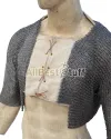 6 MM Flat Dome Pin Riveted Alternating Solid Chainmail Voider image 6